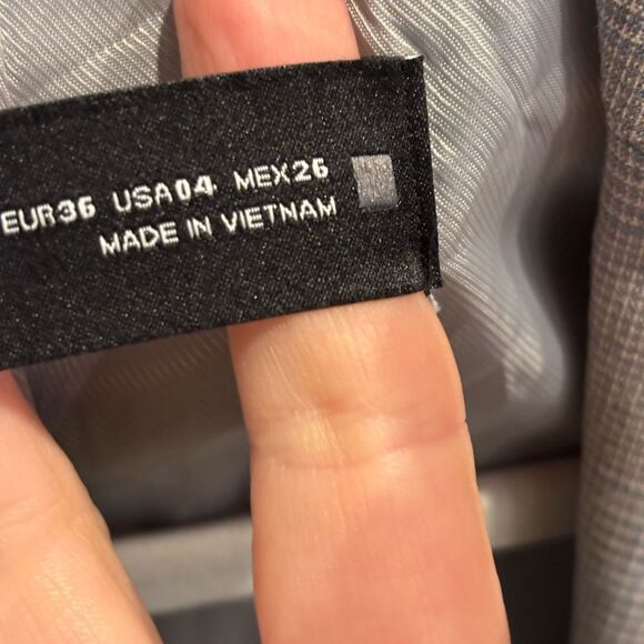 Zara Women’s Blazer with Classic Check Pattern Size 4 - Picture 6 of 7